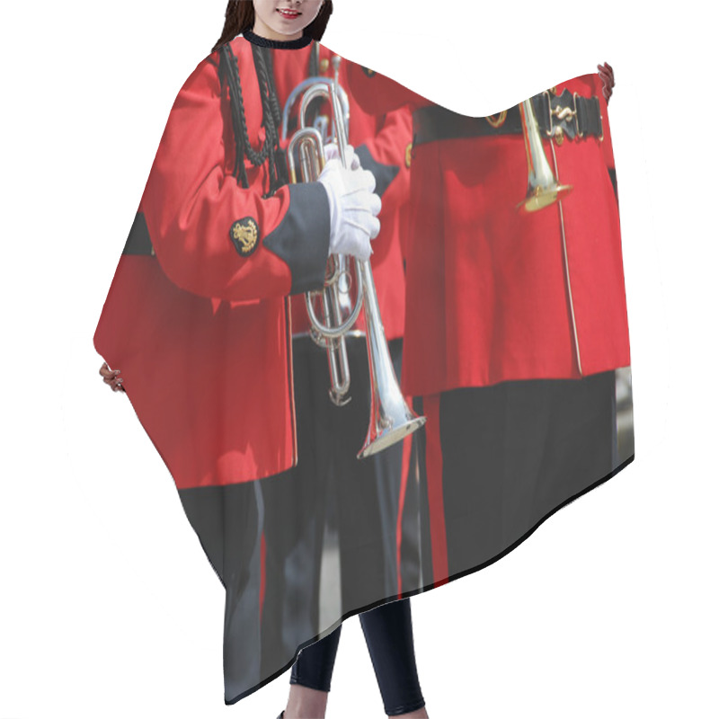 Personality  Marching Band Trumpet Hair Cutting Cape