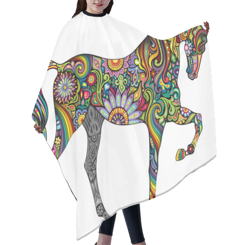 Personality  Cheerful Horse Hair Cutting Cape