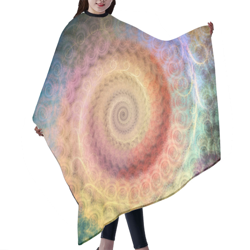 Personality  Spiral Background Hair Cutting Cape