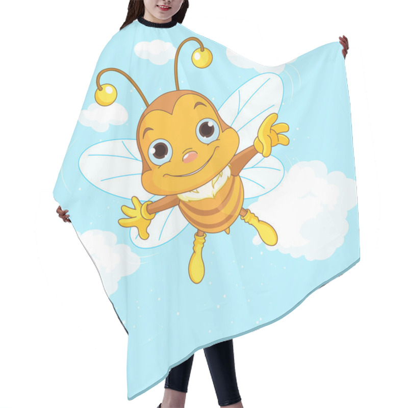 Personality  Bee Flies In The Sky Hair Cutting Cape