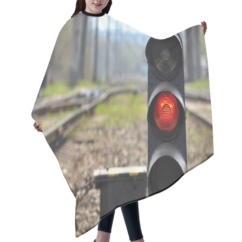 Personality  Railway Semaphore Hair Cutting Cape