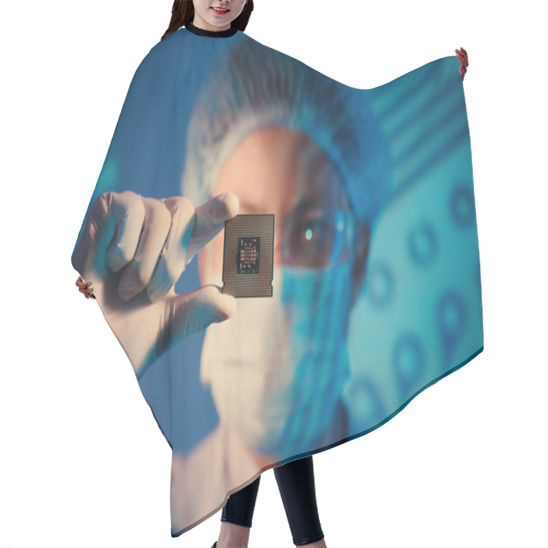 Personality  Microchip For Analysis  Hair Cutting Cape