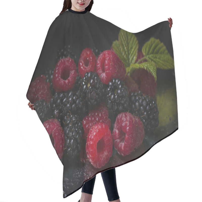 Personality  Raspberries And Blackberries Hair Cutting Cape