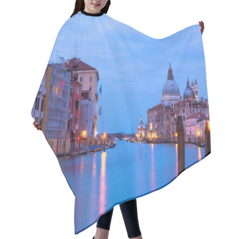 Personality  Venice, Italy - April 2, 2022: Santa Maria Della Salute Is A Roman Catholic Church And Minor Basilica Located At Punta Della Dogana In The Dorsoduro Sestiere Of The City Of Venice, Italy. Hair Cutting Cape