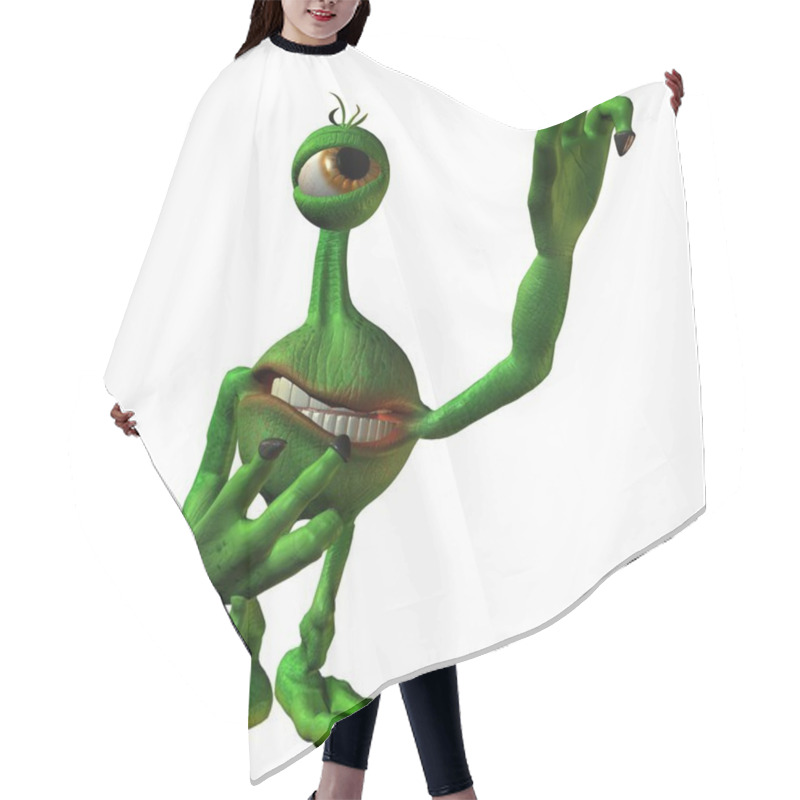 Personality  Toon Alien Sammy Hair Cutting Cape