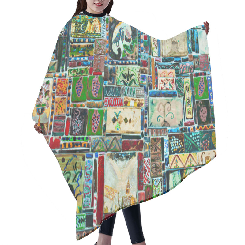 Personality  Georgia Wall Mosaic Hair Cutting Cape