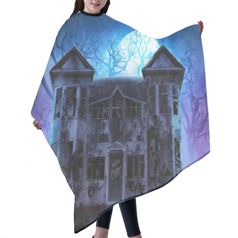 Personality  Haunted Horror House. Hair Cutting Cape