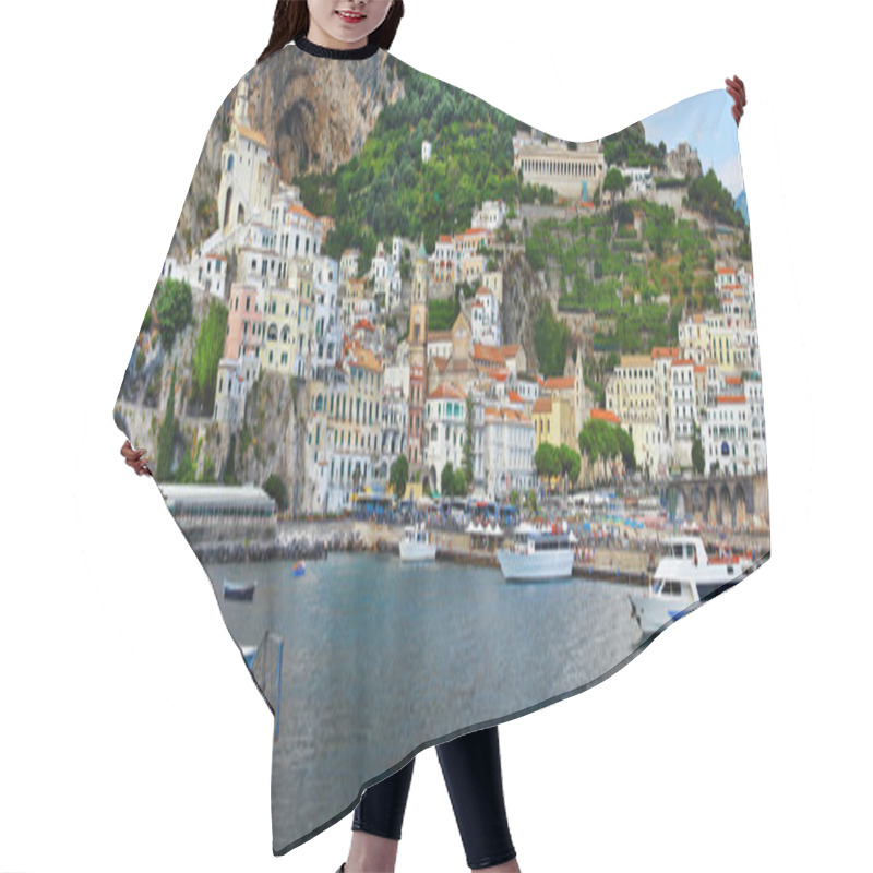 Personality  Panorama Of Beautiful Amalfi. Italy Hair Cutting Cape