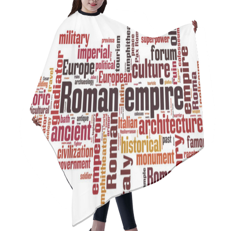 Personality  Roman Empire Word Cloud Hair Cutting Cape