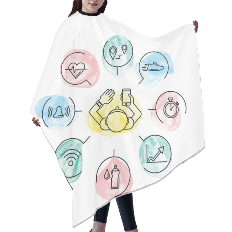 Personality  Electronics Gadget Fitness Hair Cutting Cape