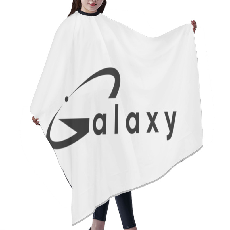 Personality  Letter Galaxy Blue Logo Design Vector Template Hair Cutting Cape