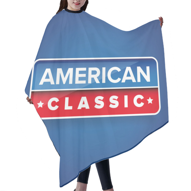 Personality  American Classic Vector Button Hair Cutting Cape