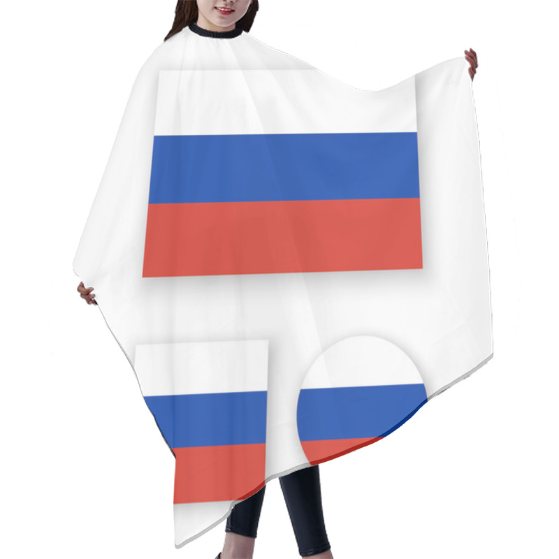 Personality  Russian Federation Flag Hair Cutting Cape