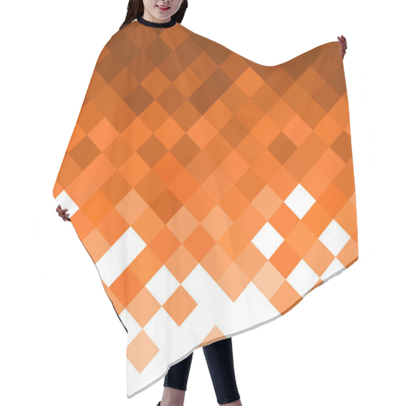 Personality  Abstract Rhombus Mosaic Background Hair Cutting Cape