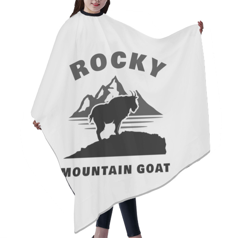 Personality  Mountain Goat Ibex Sheep Chamois Logo Design Inspiration Hair Cutting Cape