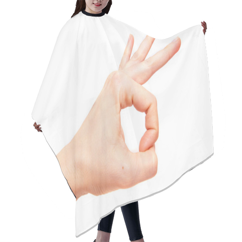 Personality  OK Sign Hair Cutting Cape