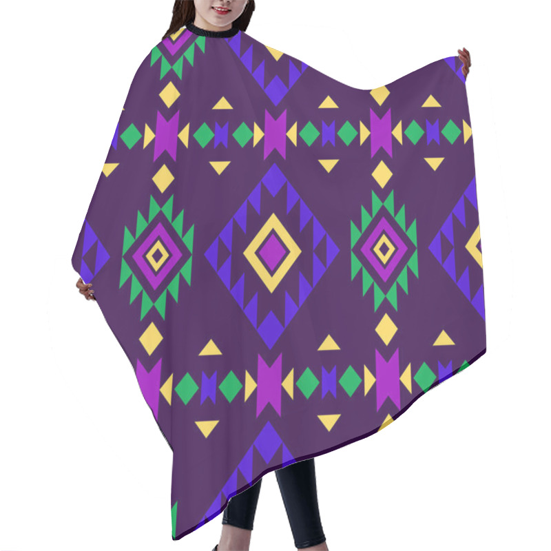 Personality  Seamless Aztec Pattern Hair Cutting Cape