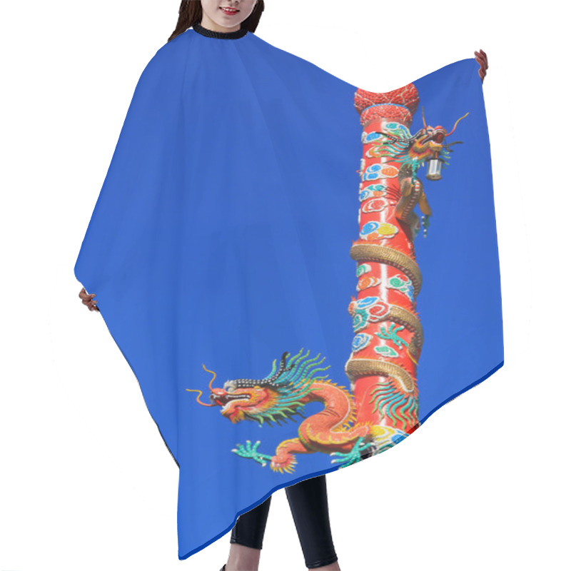 Personality  Chinese Dragon Hair Cutting Cape