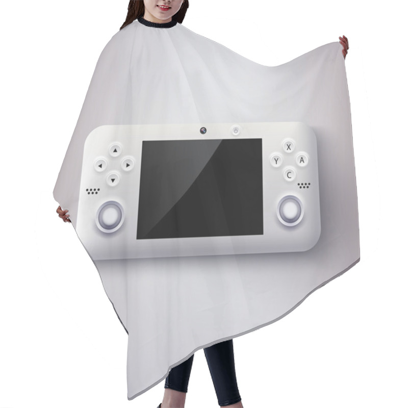 Personality  Vector Illustration Of A Game Console. Hair Cutting Cape