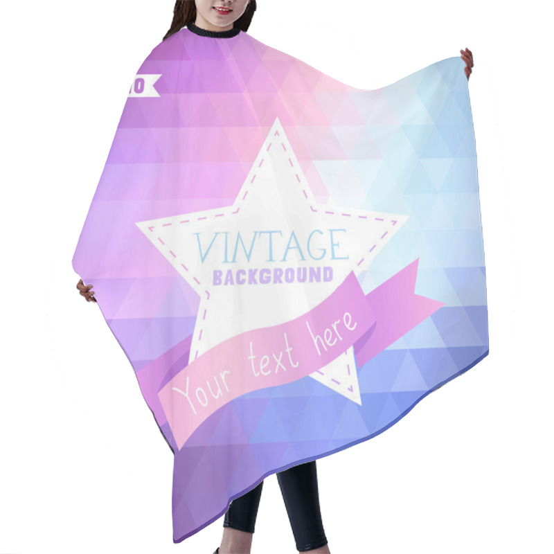 Personality  Geometric Hipster Retro Background Hair Cutting Cape