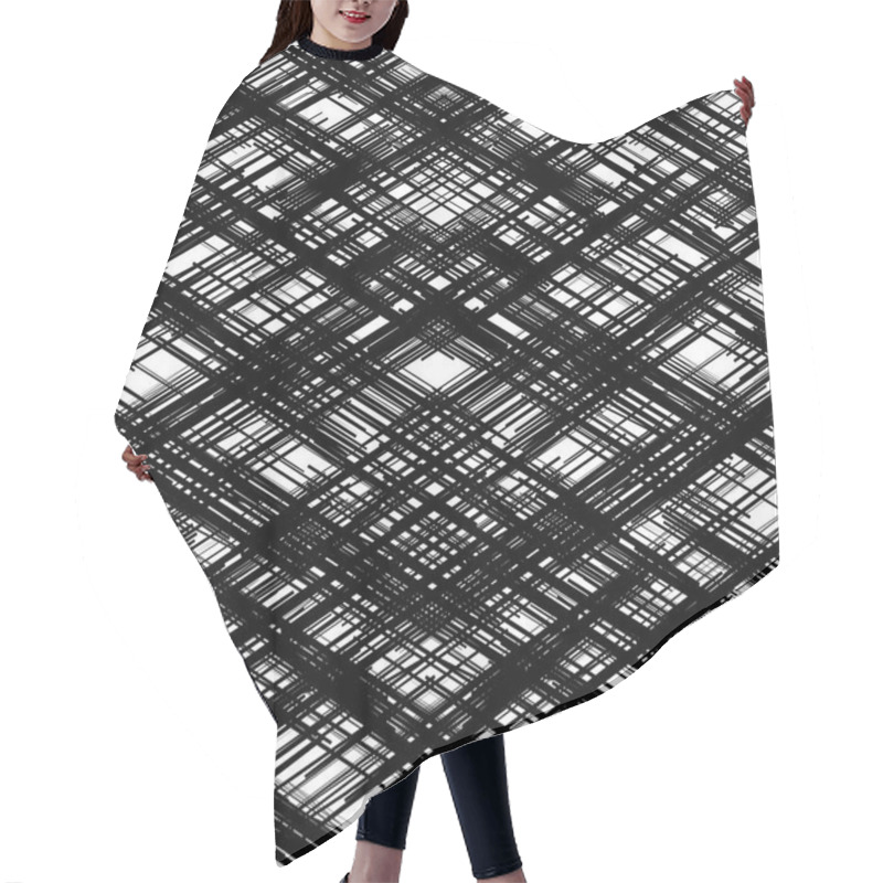 Personality  Random Scattered Geometric Shapes  Hair Cutting Cape