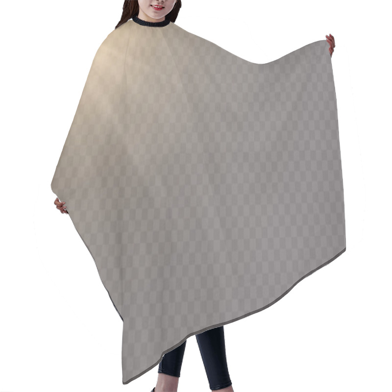 Personality  White Glowing Light Explode Transparent Background Hair Cutting Cape