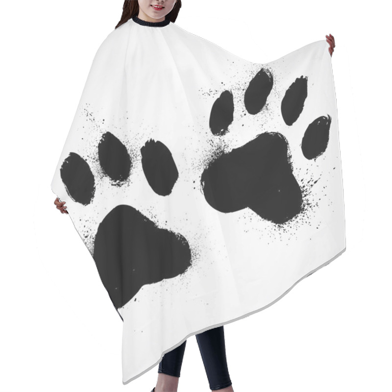 Personality  Grunge Dog Paws Hair Cutting Cape