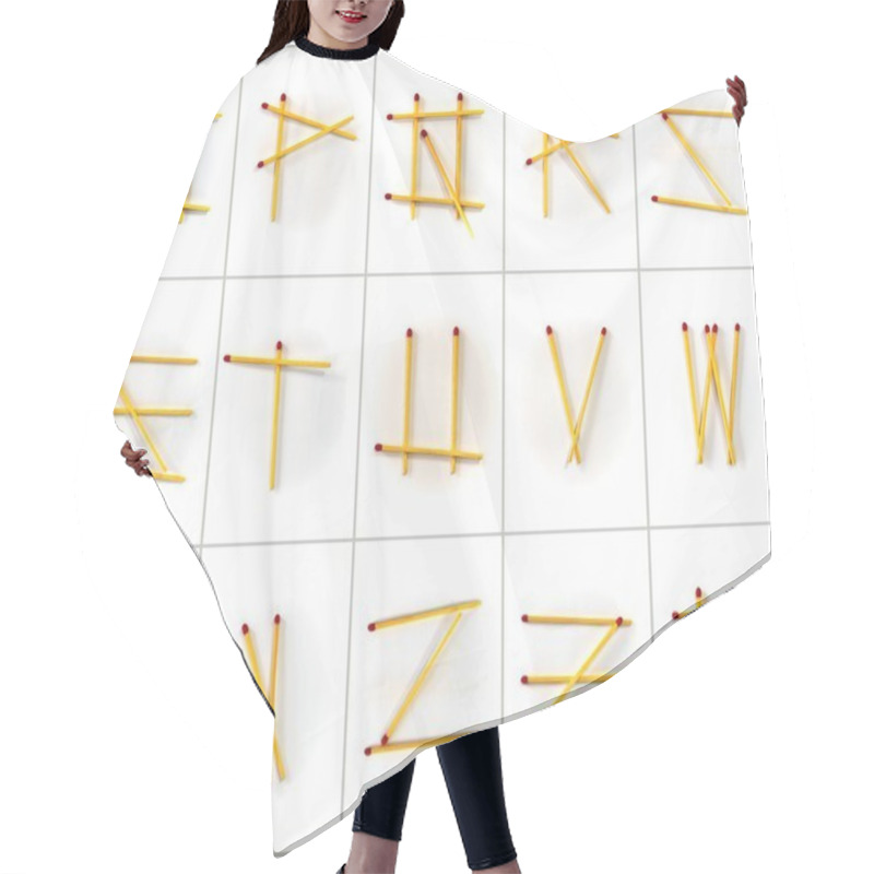 Personality  Alphabet Hair Cutting Cape