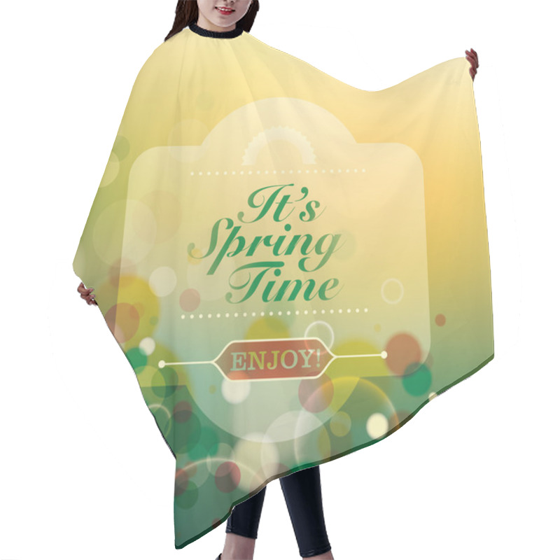 Personality  Abstract Spring Time Background.  Hair Cutting Cape