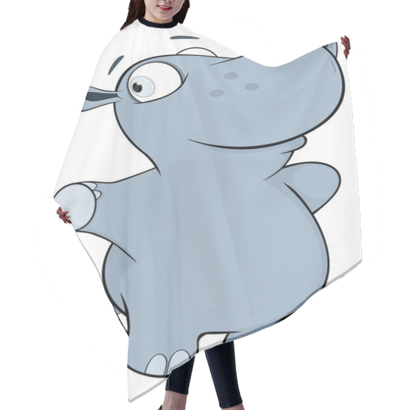 Personality  Little Hippopotamus Hair Cutting Cape