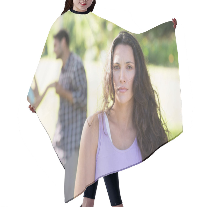 Personality  Woman Upset At Crush With Other Girl Hair Cutting Cape