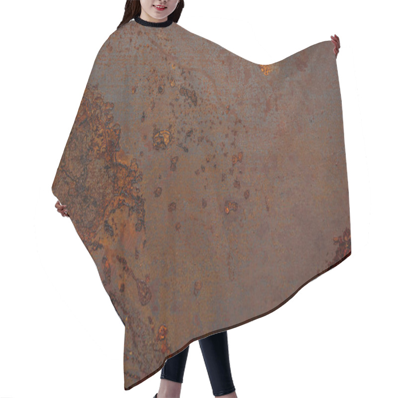 Personality  Rusted Metal Texture For Industrial Background Hair Cutting Cape