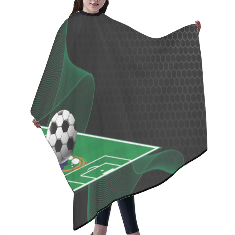 Personality  Soccer Football Field  Hair Cutting Cape