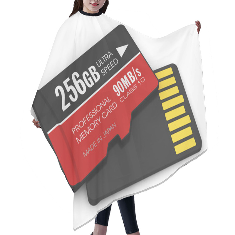 Personality  High Speed 256GB MicroSD Flash Memory Cards Hair Cutting Cape