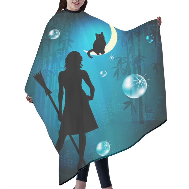 Personality  Fantasy Illustration Hair Cutting Cape