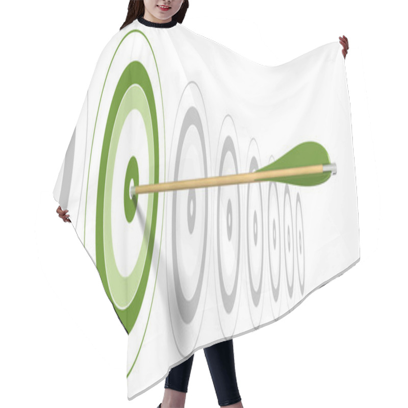 Personality  Green Marketing Banner Hair Cutting Cape