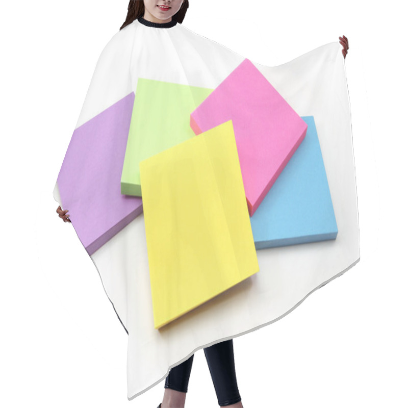 Personality  An Array Of Sticky Note Pads Hair Cutting Cape