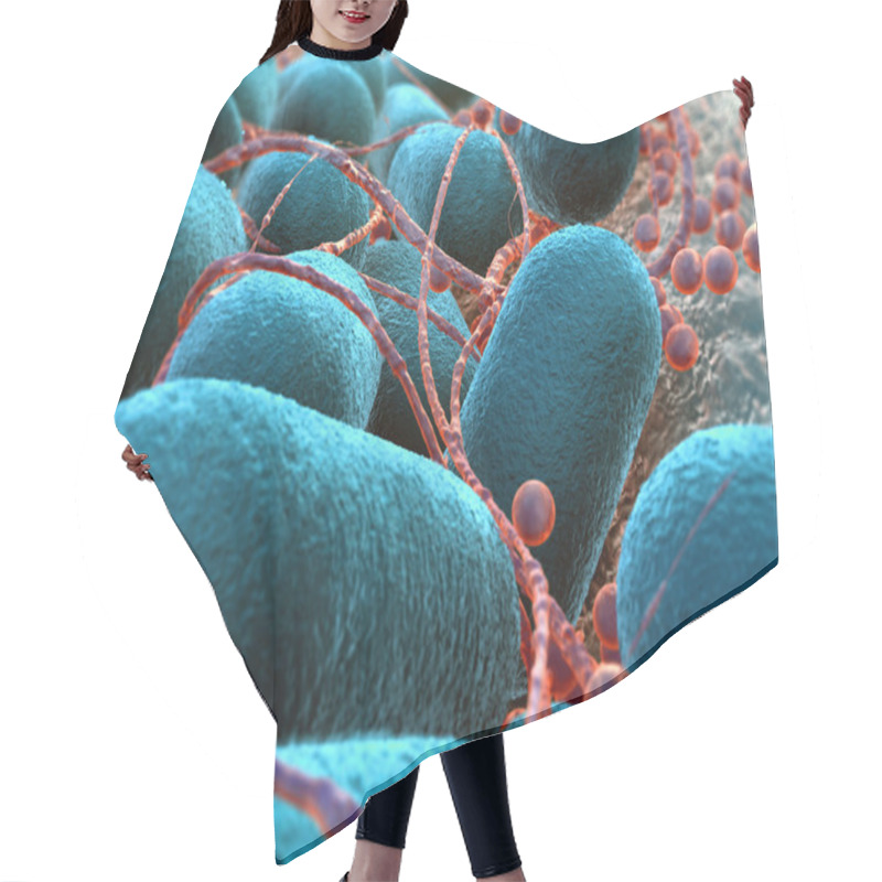 Personality  Escherichia Coli Bakterium Hair Cutting Cape