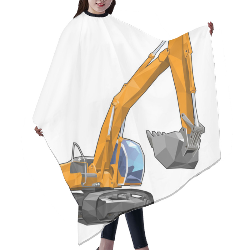 Personality  Excavator Hair Cutting Cape