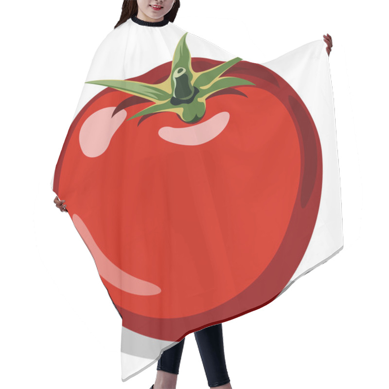 Personality  Red Ripe Tomato Hair Cutting Cape