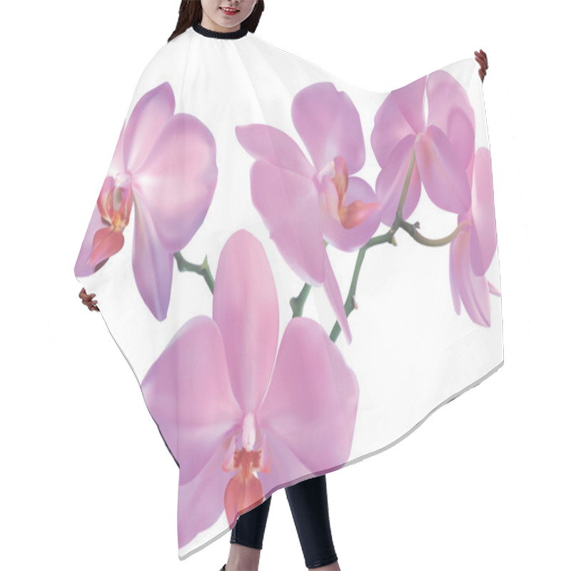 Personality  Orchid Illustration Hair Cutting Cape