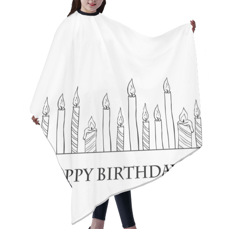 Personality  Birthday Candles Hair Cutting Cape