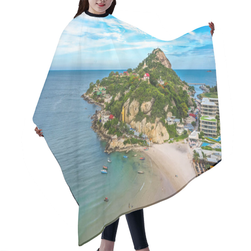 Personality  Wat Khao Takiab Hill And Beach In Hua Hin, Prachuap Khiri Khan, Thailand Hair Cutting Cape