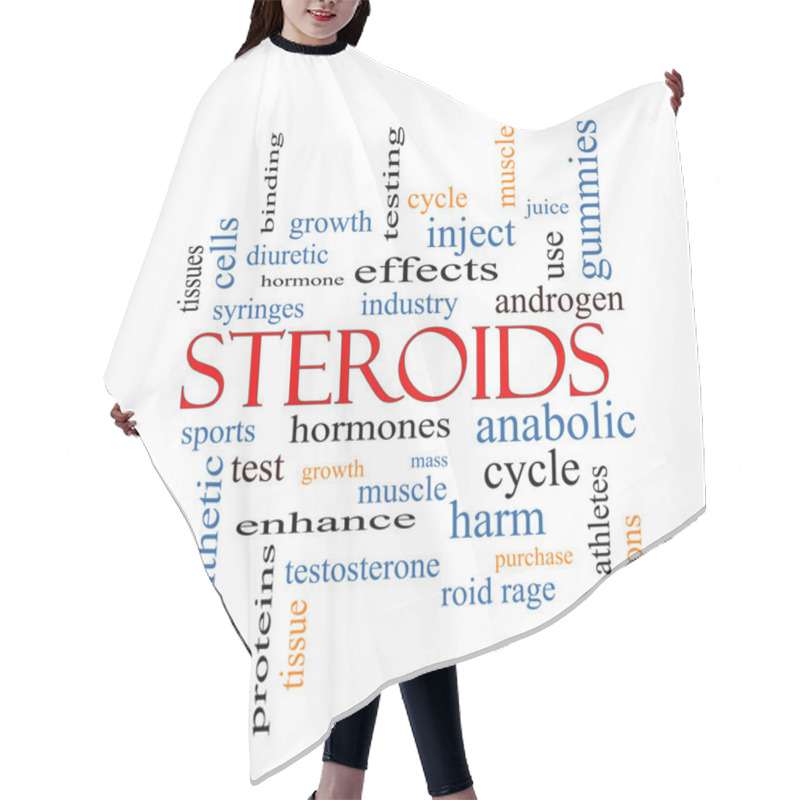 Personality  Steroids Word Cloud Concept Hair Cutting Cape