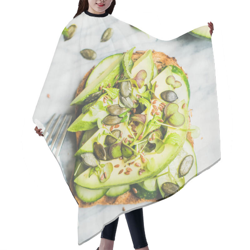 Personality  Healthy Green Veggie Breakfast  Hair Cutting Cape