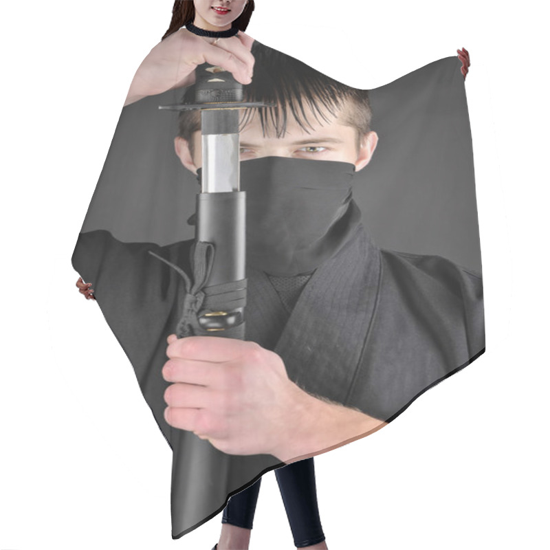 Personality  Ninja - Spy, Saboteur, Stealth Assassin Of Feudal Japan Hair Cutting Cape