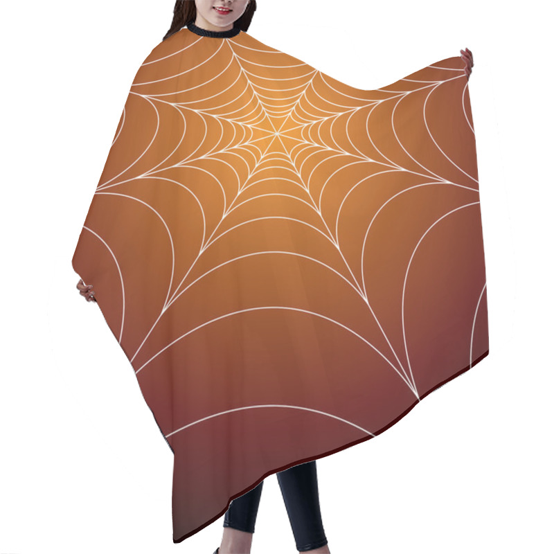 Personality  Spooky Spiders Web Hair Cutting Cape