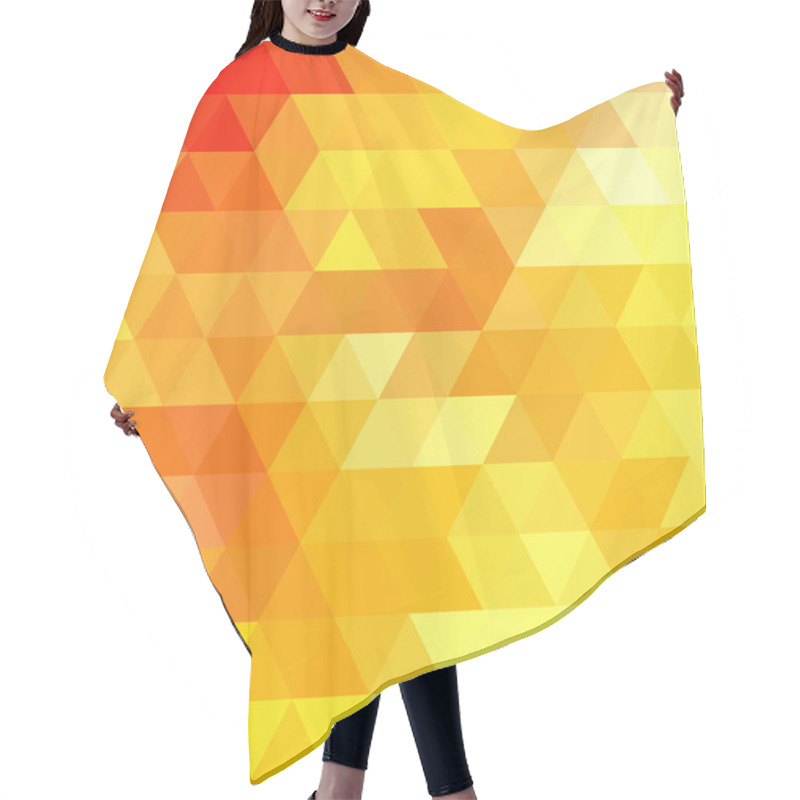 Personality  Abstract Triangles Background Hair Cutting Cape