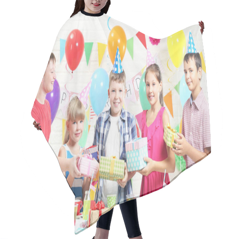 Personality  Children Giving Gifts  Hair Cutting Cape