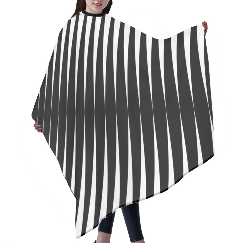 Personality  Horizontal Lines, Stripes Background Hair Cutting Cape